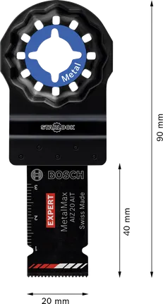 Bosch EXPERT AIZ 20 AIT MetalMax süvistuslõikeketas metallile.
